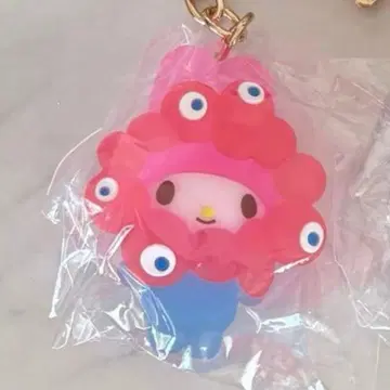 마이멜로디 클리어 산리오 미야쿠미야쿠 변신 입체 마스코트 키링