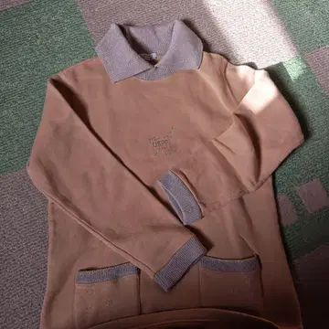 USPP 고양이 자수 베이지 트레이닝복