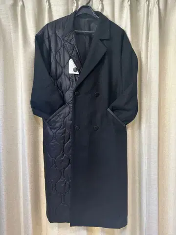 antiqua 퀼팅 롱 자켓