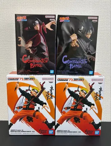 [미개봉 새상품] 나루토 이타치 사스케 피규어 4체 세트