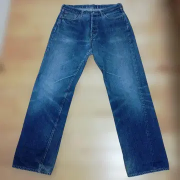 풀카운트 0105 W35 L36 다크 블루 스트레이트 데님 청바지