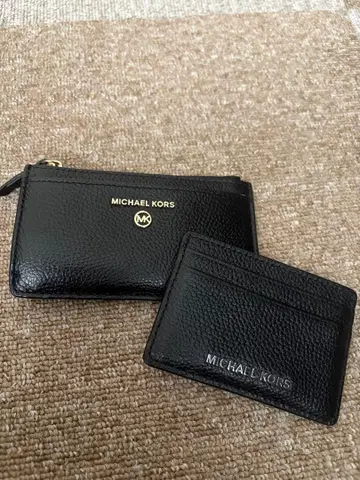 MICHAEL KORS 블랙 코인 케이스 카드 케이스 세트