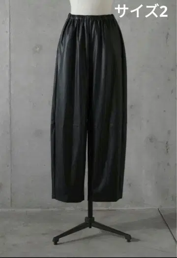 roughlow barrel leather pants 블랙 사이즈 2