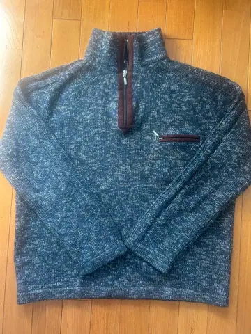 DI RIPABIANCA 하프 지퍼 니트 (화이트/네이비 2벌)