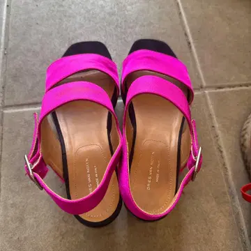 DRIES VAN NOTTEN, 드리스 반 노튼, 핑크 스트랩 샌들