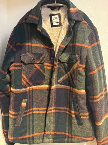 ZARA 체크 무늬 캐주얼 아우터