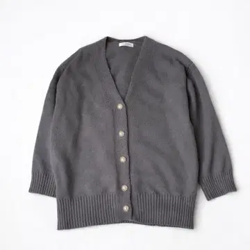 [ MINIMINI STORE ] 니트 가디건 그레이 v넥