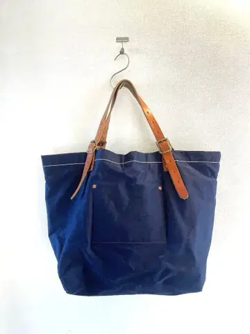 SLOW 슬로우 네이비 나일론 토트백