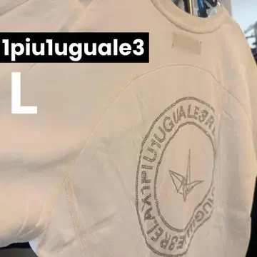 1PIU1UGUALE3 RELAX 라인스톤 서클 로고 반팔 티셔츠