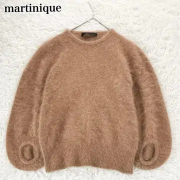 새상품급 마르티니크 샤기 울 니트 벌룬 슬리브 풀오버