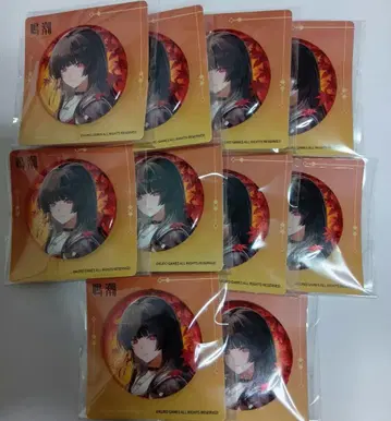 명조 교토 치사키 콜라보 단풍 기차 캔뱃지 스탬프 랠리 10개