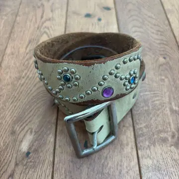 빈티지 스터드 벨트