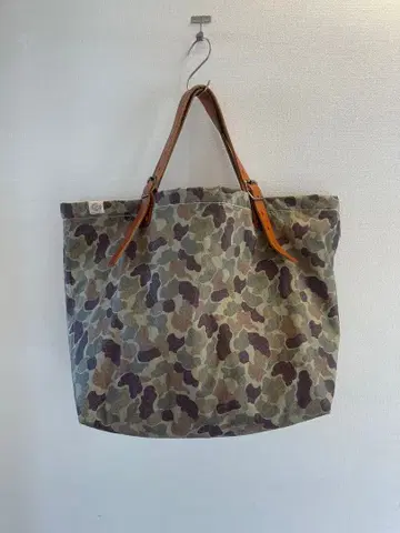 SLOW 스로우 네이비 나일론 토트백