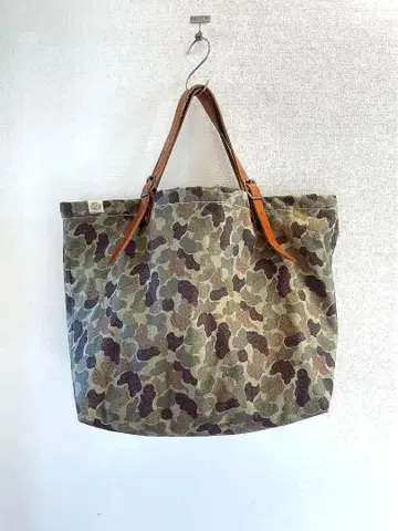 SLOW 스로우 네이비 나일론 토트백