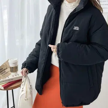 java 나일론 보아 리버서블 충전솜 블루종