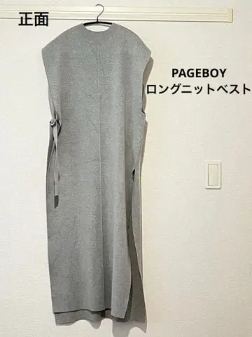 [ PAGEBOY ] 롱 니트 베스트, 롱 니트 원피스
