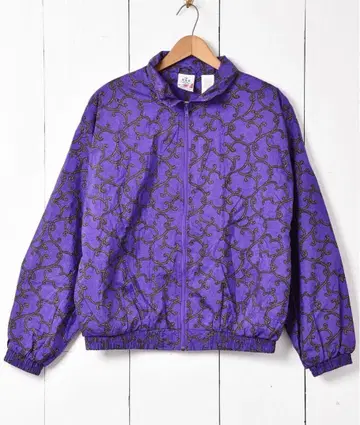 보라색 나일론 자켓