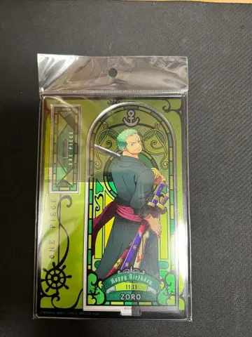 원피스 무기와라 스토어 한정판 벌스데이 조로 아크릴 스탠드