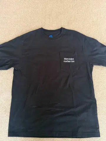 Mercedes Anchor Inc. 블랙 포켓 티셔츠 L