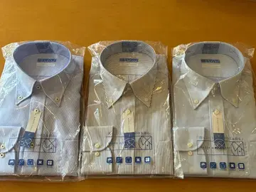 코튼 버튼 다운 셔츠 3종 세트 (43-82)