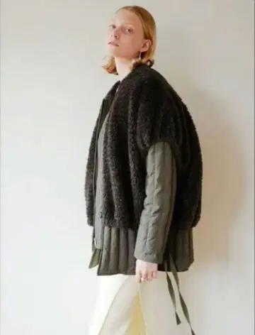 CLANE 클라네 보아 베스트 레이어드 다운 코트