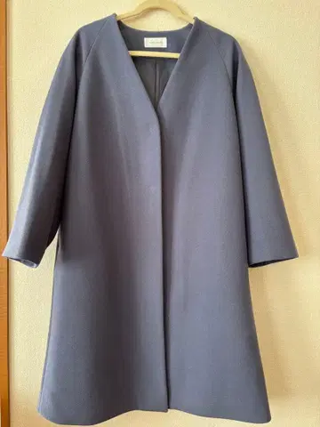 [ 미사용 새상품 ] 노카라 코트 래글런 슬리브 블루 글로벌 워크