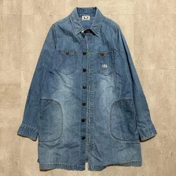 새상품급 W.P. 데님 코트 긴팔 무릎 기장 캐주얼 코디