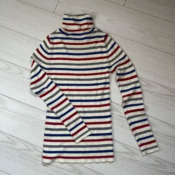 TOPKAPI 스트라이프 터틀넥 스웨터 M 새상품급