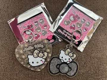 산리오 트레이딩 글리터 키링 헬로키티 2개 세트