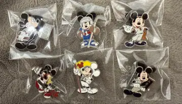 미키 핀 배지 6종 디즈니랜드