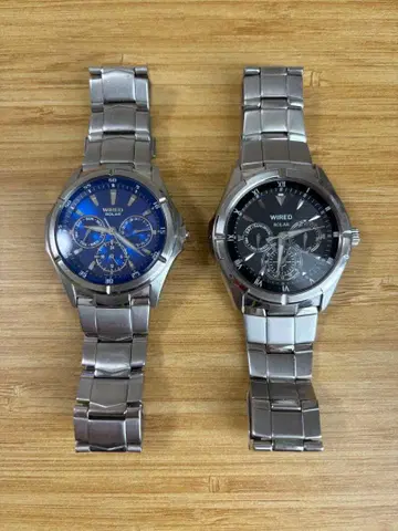 [정크제품] Wired 솔라 쿼츠 손목시계 2세트