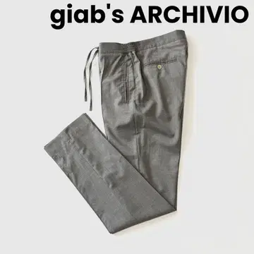 giabs 잽스 아르키비오 마사초 영구 크리즈 울 팬츠