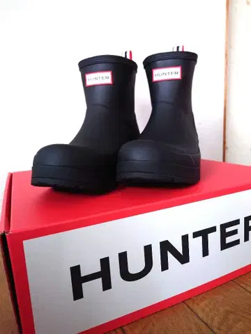 헌터 오리지널 플레이 숏 레인부츠