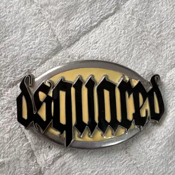 dsquared2 로고 플레이트 벨트 버클