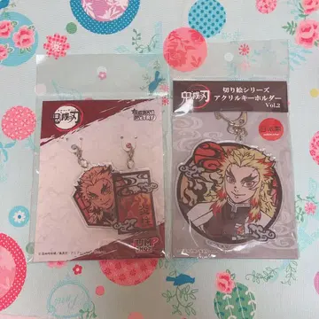 귀멸의 칼날 렌고쿠 쿄쥬로 키리에 아크릴 키링 세트