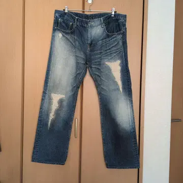 SWG 데미지 가공 블루 데님 36