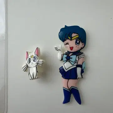 세일러문 머큐리와 루나 플라스틱 모델 2체 세트