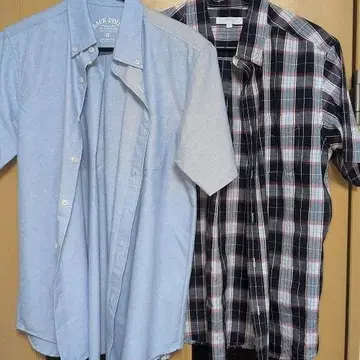 남성용 반팔 캐주얼 셔츠 2장 미사용 새상품