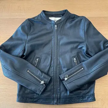 Ray Beams 싱글 라이더 자켓 시어링 가죽 블랙