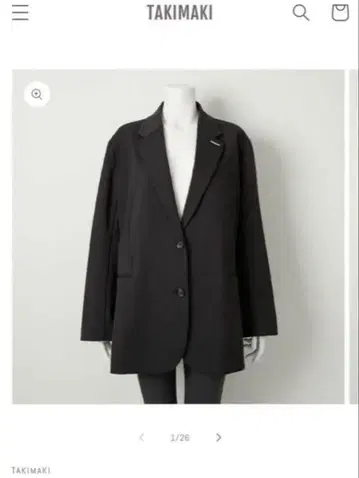 완판템 TAKIMAKI OVERSIZED JACKET 블랙