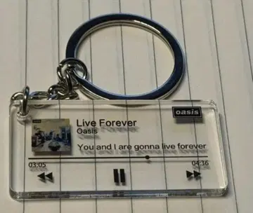 Oasis Live Forever 키링