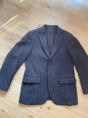 비즈니스 자켓 다크 그레이 헤링본