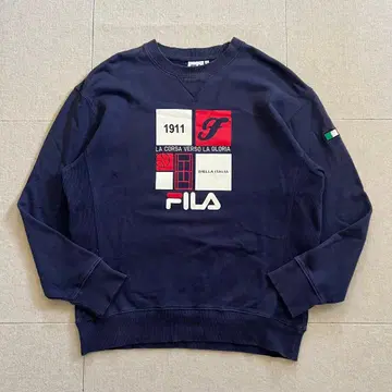 FILA Logo Sweatshirt Italy Flag Design