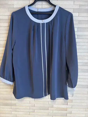 7부 소매 블라우스