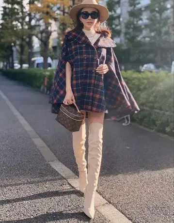 타이트 스트레치 니하이 부츠