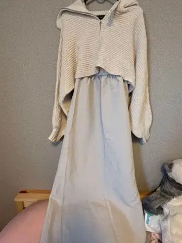 Heather 하프 지퍼 2p 원피스