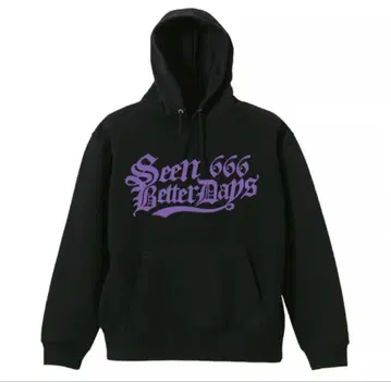 Seen Better Days 666 블랙 후드티 dab pxrge