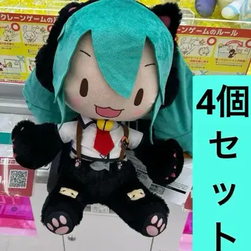 하츠네 미쿠 후와푸치 LL 봉제 인형 냥코 x 3개 세트