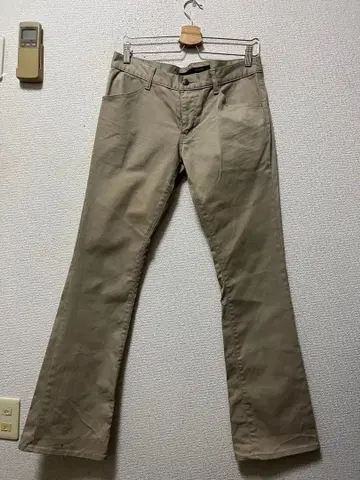 00s 슈리셀 플레어 치노 팬츠 /3 베이지 스트레치 시크 스타일 y2k