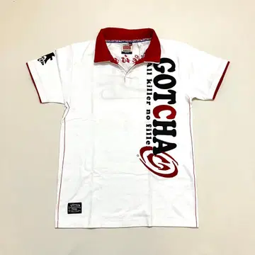 GOTCHA y2k 미사용품 자수 바이컬러 서프 피케 셔츠 M